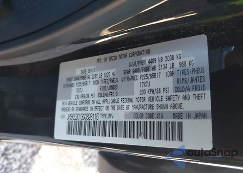2016 Mazda Cx-5 Touring from USA, damaged, VIN JM3KE2CY3G0828116
